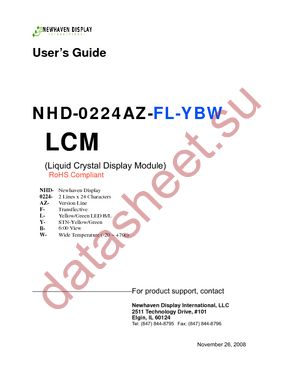 NHD-0240AZ-FL-YBW datasheet  
